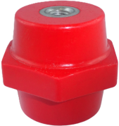 Stand-Off Insulator CPH, 40M10, wrench 40, 1/1.2kV, polyester, red
