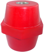 Stand-Off Insulator CPH, 50M10, wrench 46, 1.2/1.5kV, polyester, red