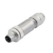 Plug SAISC-M-4/8S-M12-D-COD, M12 4pin, cat.5/5e, 0.34..0.5mm² 4A 250VAC, crimp, M12, Ø5..8mm, IP67
