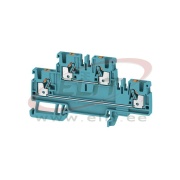 Feed-through Terminal Block A2T 2.5 BL, 2-tier, 2.5mm² 24A 800V, push-in, blue