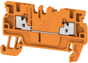 Feed-through Terminal A2C 1.5 OR, 1-tier, 1.5mm² 17.5A 500V, push-in, orange