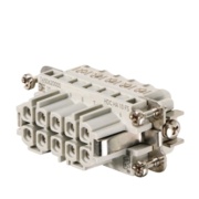 Insert HDC HA 10 FS, female, size 2, 10P 16A 250V, screw