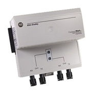 Extra-long-distance Fiber Ring Repeater Module ControlNet, 2 Fiber Segments per module, Point-to-Point, Star and Ring Topologies, Fault Relay for Runtime Diagnostics