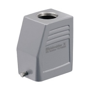 Hood HDC 16D TOLU 1M25G, size 3, cable entry from top, end-locking clamp, lower side, -40..125°C, diecast aluminium, M25, IP65