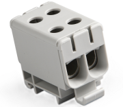 Tapping Terminal Block Al/Cu UK35/2A, 1P (4holes) 2.5-35mm² 240/270A 1000VAC/ 1500VDC, Hex4 3Nm 2.5..16mm² ^6Nm 25..35mm², TS35, grey
