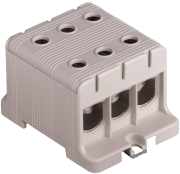 Tapping Terminal Block Al/Cu UK95/3A, 1P (6holes) 16-95mm² 440/490A 1000VAC/ 1500VDC, Hex6 12N 6..25mm²/ 22Nm 35..95mm², TS35/ panel mount, grey