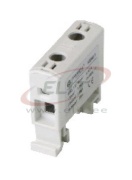 Universal Terminal Block Al/Cu UK16/1A, 1P (2holes) 1.5-16mm² 75/82A 1000VAC/ 1500VDC, Hex4 1.5Nm 1.5mm²/ 3.5Nm 2.5..6mm²/ 7Nm 10..16mm², TS35, grey