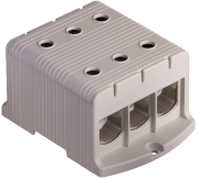 Tapping Terminal Block Al/Cu UK240/3A, 1P (6holes) 35-240mm² 760/850A 1000VAC/ 1500VDC, Hex8 26Nm 35..120mm²/ 46Nm 150..240mm², panel mount, MaxPro, grey