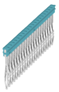 Cross-connector ZQV 1.5N/20 BL, 20P 17.5A, blue