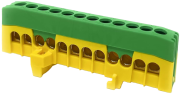 PE-terminal PE12-F2, 12x16mm², 63A 690V, touch-proof, TS35, Z2, yegr