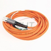 Power/Brake Cable 2090 Kinetix, SpeedTec DIN (motor end) » flying-lead (drive end), 35.6A 600V, 4m industrial TPE shielded cable 4x10AWG D0.6-in., orange