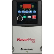 VFD PowerFlex40, 0.4kW 2.3A 240VAC, aux. 3A 30VDC/240VAC, integral keypad, LED, RS485, frame B