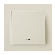 Switch Touran, mech.| intermediary, 10A 250VAC, flush mount, beige