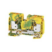 PE Terminal Block A2C 10 PE, 1-tier, 10mm² 1000V, push-in, yegr