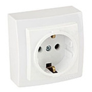 SM Socket Themis, 2P+E Schuko, 16A 250VAC, white