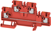 Feed-through Terminal A2T 2.5 RD, 2-tier, 2.5mm² 24A 800V, push-in, red