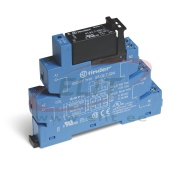 Solid-state Interface Relay Coupler 38.31., 1NO 5A 24VDC, cv 24VDC sensitive, LED, diode, W14mm, TS35