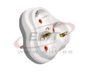 Multi-Socket Plug Golyat, 3x 2P+E Schuko 3600W 16A 250V, white