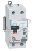 Residual Current Operated Circuit Breaker DX³, 1B+N 16A 30mA type AC 10kA, N right hand, 2M