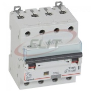 Residual Current Operated Circuit Breaker DX³, 4C 16A 400VAC 6/10kA, 30mA type F, 4M