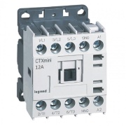 Mini Contactors CTXmini, 5.5kW 12/20A 3x400VAC, 1NO 10A 240VAC, cv 230VAC, TS35 ^panel mount
