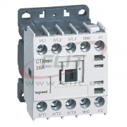 Mini Contactors CTXmini, 7.5kW 16/20A 3x400VAC, 1NO 10A 240VAC, cv 24VAC, TS35 ^panel mount