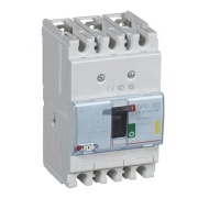 Moulded Case Circuit Breaker DPX³ 160, 125A 3x400VAC 16kA, therm. 0.8..1In ^magn. 10In, incl. screws/ cage clamps Al/Cu 70/95mm², panel mount
