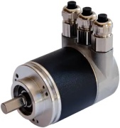 Multiturn Absolute Encoder PVM58N-011AGR0BN-1213, housing ∅58 mm, ProfiBus interface, 30bit multiturn, speed transfer, scaling functions, programmable limit switches, RS485, -40..85°C, servo/clamping flange, 10..30VDC, IP65/66/67