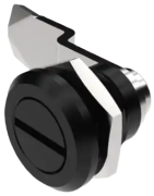 Quarter-turn Compact Latch 2-110, ø16.3mm, slotted, insert chrome plated, zinc plated steel cam, IP54, Industrilas