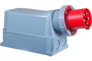 SM Industrial Inlet, 3P+N+E 125A 415VAC, M50, IP67, MaxPro, red