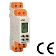 Time Relay 600DT, LCD, 15functions (count down)| 0.1s..10h res. 0.1s, 1CO SPDT 8A 250VAC, cv 20..240VAC/DC, 17.5mm, TS35