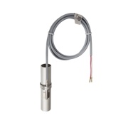 Surface contact temperature sensor Thermasgard ALTF1-PT100, PVC cable 1.5m, -35..105°C, 2-wire, ss1.4571 V4A Ø6x50mm, strap Ø13-92x300mm and axial feeler, IP65