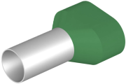 Twin Wire-End Ferrule w. Collar Ct 160014 w, 2x16x14mm, 50pcs/pck, green