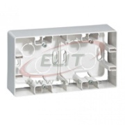 SM Box Niloe, 2gang, white