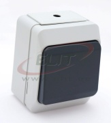 SM Switch Nortic, intermediate, 10A 250VAC, plug-in clamp, IP44, grey