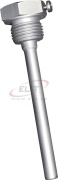 Immersion Sleeve TH-VA, 200mm, Tmax600°C, Ø8x0.75mm, G½-in. DIN 228, SW22, Pmax 40bar, stainless steel