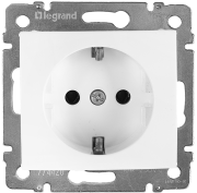 Socket Valena, mech.| 2P+E Schuko, 10/16A 250VAC, 2.5mm² screw clamp, white