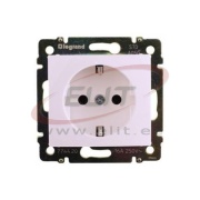 Socket Valena, mech.| 2P+E Schuko, 10/16A 250VAC, 2.5mm² screw clamp, white