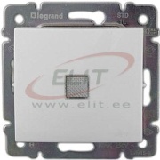 Switch Valena, mech.| 1way ^ill., 10A 250VAC, spring clamp, white