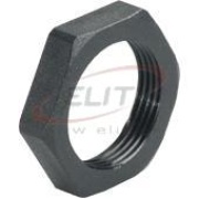 Locknut Synthetic, M32x1.5, wrench 41mm, thread 7mm, -40..100°C, glass fiber reinforced polyamide, HF, black