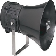 Alarm Horn Sounder 855XH, 117db/45tones/3stages, black housing, ½-in. NPT conduit, 10..30VDC, IP66/IP67, NEMA4/4X/13