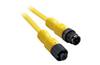 Sensor/Actuator Cable 889D, M12 4pin socket » M12 4pin plug, 4A 250V, -20..105°C, PUR, L10m, IP68, yellow