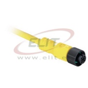 Sensor/Actuator Cable 889D, M12 4pin plug », 4A 250V, 20..105°C, L5m PVC cable, IP69K, Nema6P, yellow
