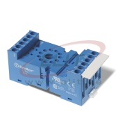 Socket 90.02, 60.12/88.12, takes 86.00/10/20, 99.02, incl. 090.33 metal retain clip, TS35, blue