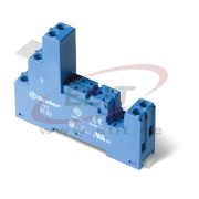 Socket 97.02, 46.52, takes 99.02, incl. 097.01 plastic retain clip, TS35, blue