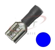 Receptacle Con vh 2.8 bs, insulated, female, 1.5..2.5mm² 300V, tab 0.5x2.8mm| 285, -25..75°C, PVC ^brass, 100pcs/pck, blue