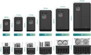 VFD E810, 2.2kW 10A 1x 220..240VAC ±15%, 0.5..650Hz, overload 120% 60s, LED display, V/Hz, PMSM, PID, ModBus, brake, EMC, frame E2