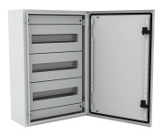 Chassies ECMI, 3x 16M, 400Wx500H, incl. frame, front panel w. modular slots, zincpassivated TS35, mounting accessories, C3M| epoxy resin layer, grey