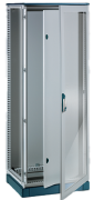 Inner Door EUPI, 600Wx2000H, double bar locking w. 3mm double-bit insert, incl. vert. uprights, hori. rails, mount accessories, C3M| epoxy resin layer, grey