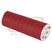 Insulating Tape, 15mm x 10m, dielectric strength 40kV/mm, PVC, UV resistant, water resistant, -25..90°C, red